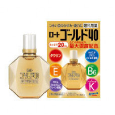 Капли для глаз Rohto 40α Gold (витамины и минералы для глаз, возрастные) Капли для глаз Rohto 40α Gold (витамины и минералы для глаз, возрастные)